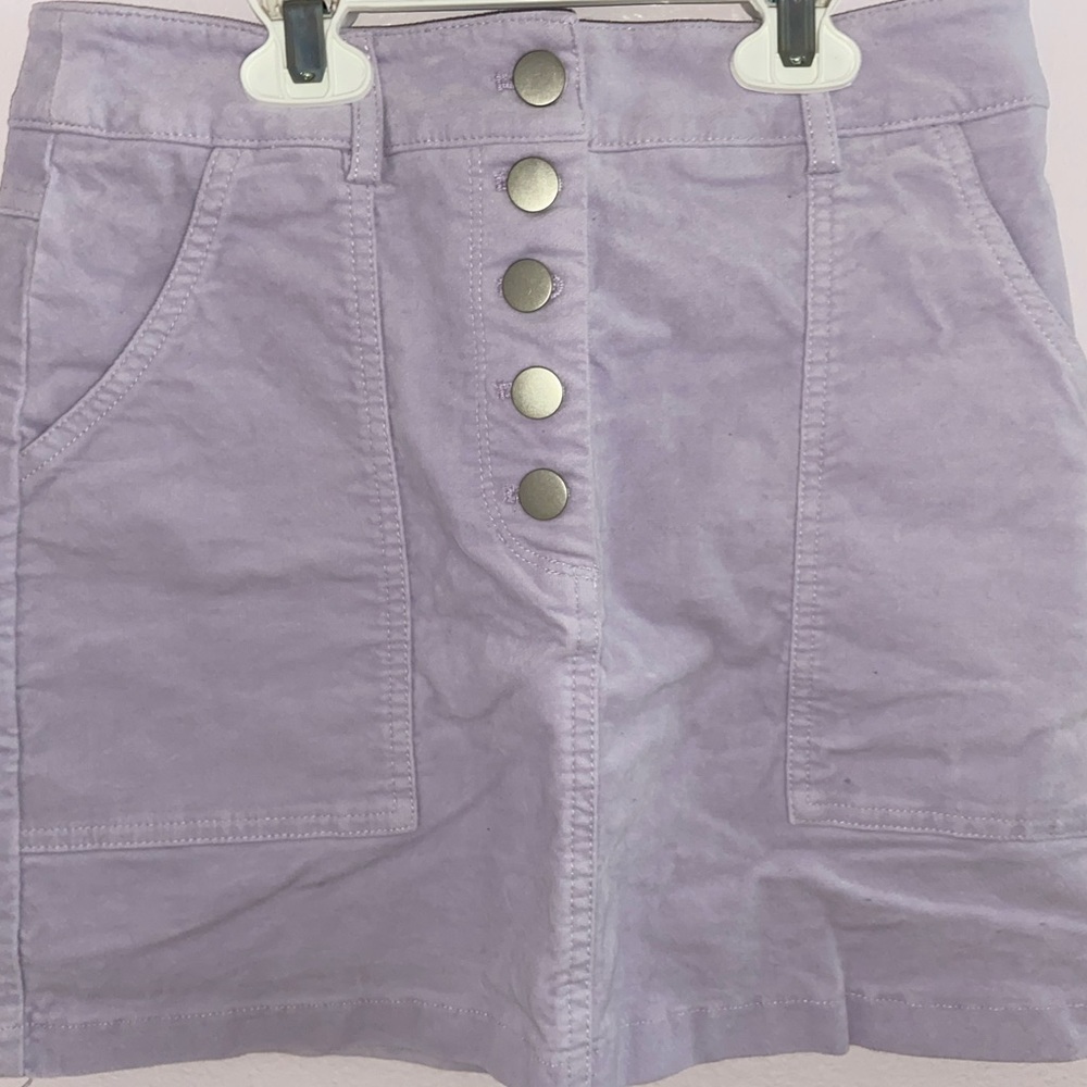 Forever 21 lilac purple, velvety material skirt.